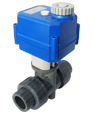 KLD100 2-way motorized ball valve (plastic, 1/2